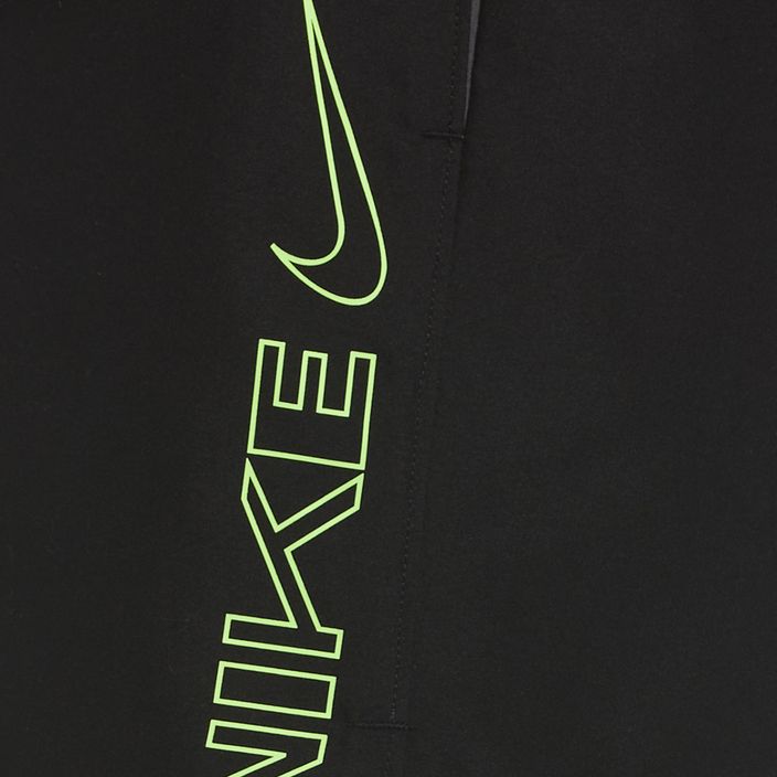 Herren Nike Block Swoosh 5" Volley Badeshorts schwarz NESSC492-001 5