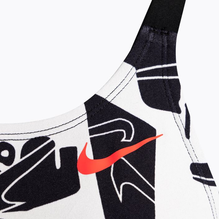 Nike Multiple Print Fastback Damen-Badeanzug einteilig schwarz NESSC050-001 3