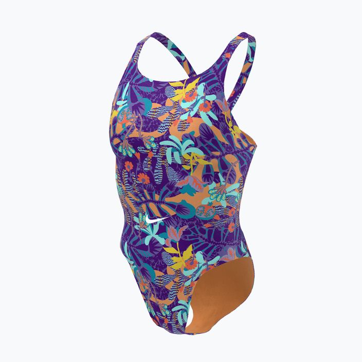 Einteiliger Damen-Badeanzug Nike Multiple Print Fastback lila NESSC050-593 4