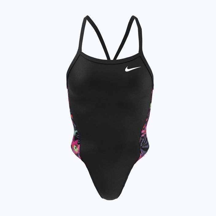 Damen-Badeanzug einteilig Nike Multiple Print Racerback Splice One schwarz NESSC051-001 5