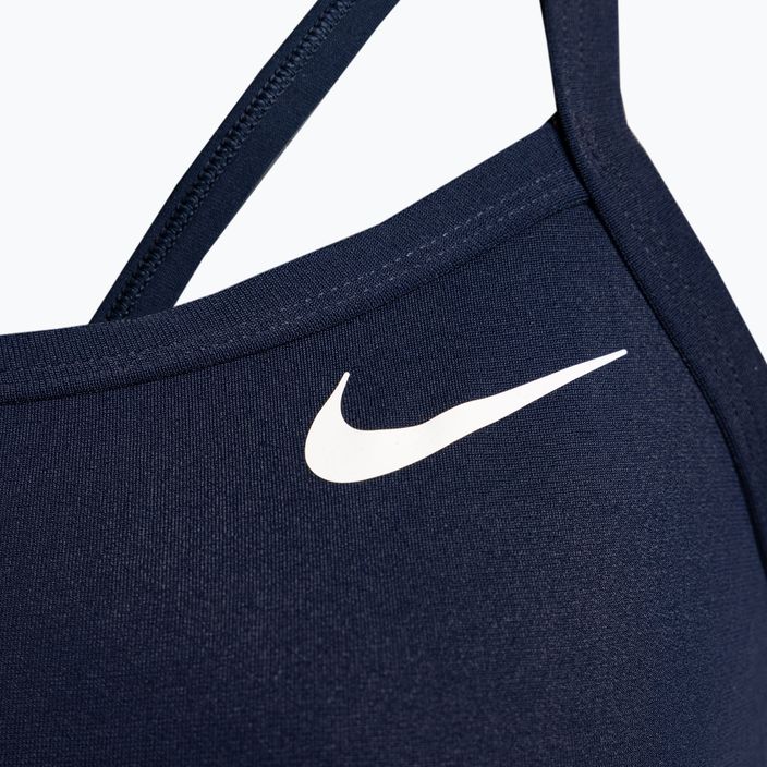 Damen Badeanzug einteilig Nike Multiple Print Racerback Splice One navy blau NESSC051-440 3