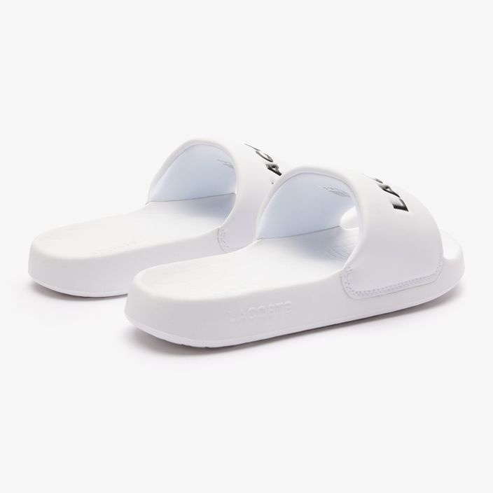 Slides Schlappen  Damen Lacoste 47CFA0032 white/black 11