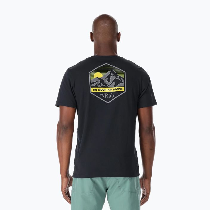 Rab Stance Mountain Peak Herren-Trekking-T-Shirt grau QCB-66 2