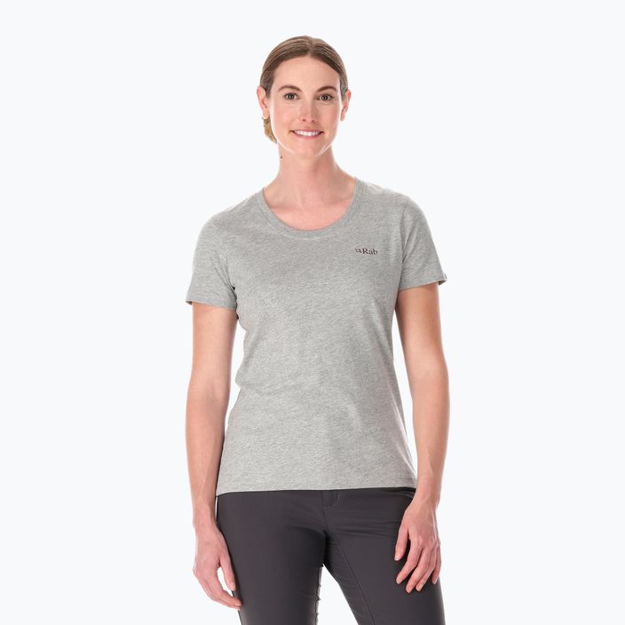 Wandershirt trekking Damen Rab Stance Mountain Peak grau QCB-67