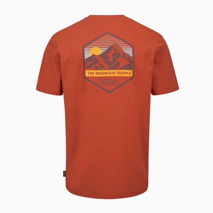 Herren Rab Stance Mountain Peak rot Ton-T-Shirt 7