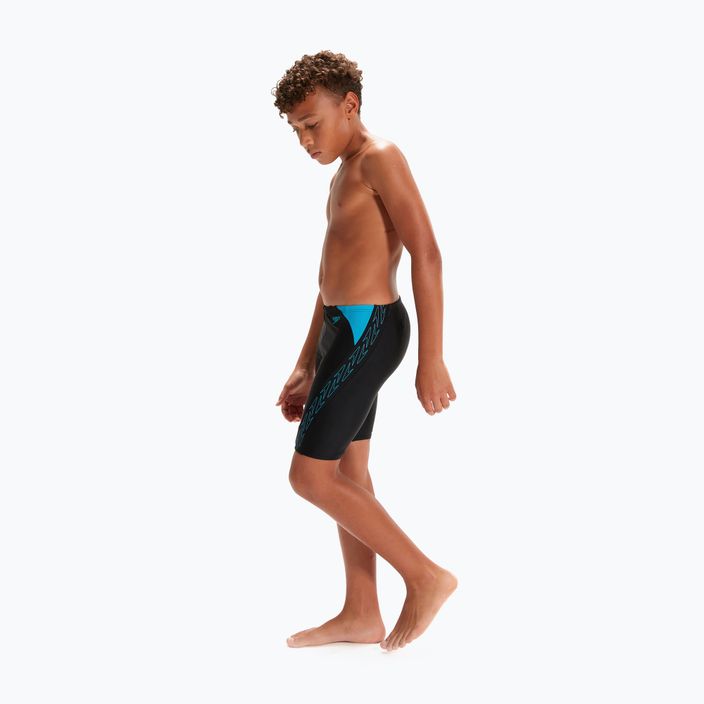 Speedo Hyper Boom Logo Splice Kinder schwimmen Jammer schwarz 8-00315215176 6