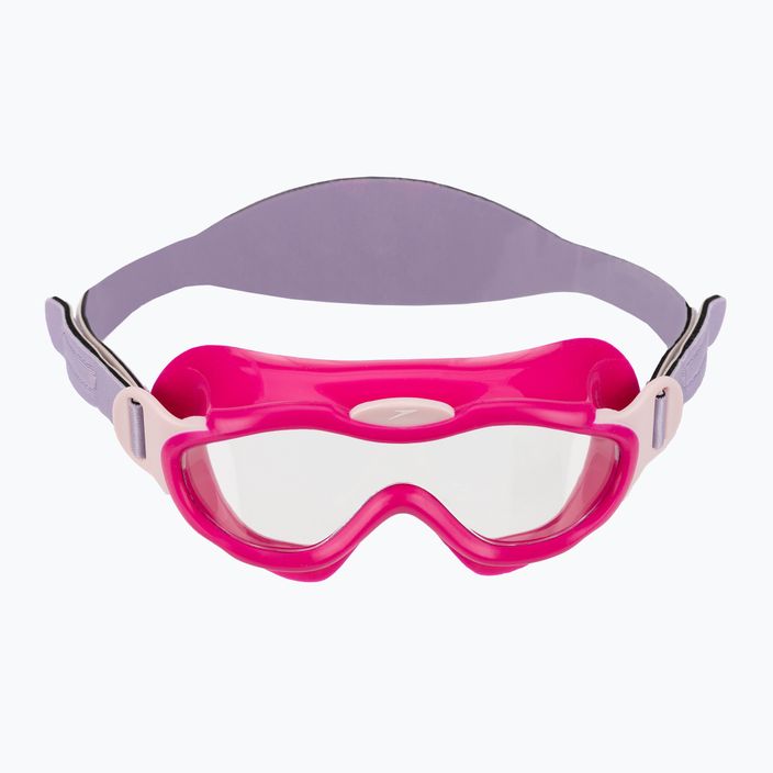 Speedo Sea Squad Kinderschwimmmaske Jr electric pink/miami lilac/blossom/clear 2