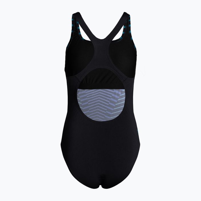 Speedo Digital Placement Medalist Damen Badeanzug einteilig schwarz-blau 8-00305514842 2