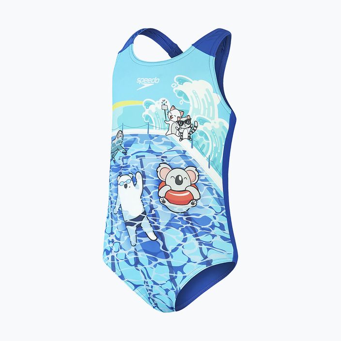 Speedo einteiliger Badeanzug für Kinder Digital Printed Swimsuit blau 8-0797015161 3
