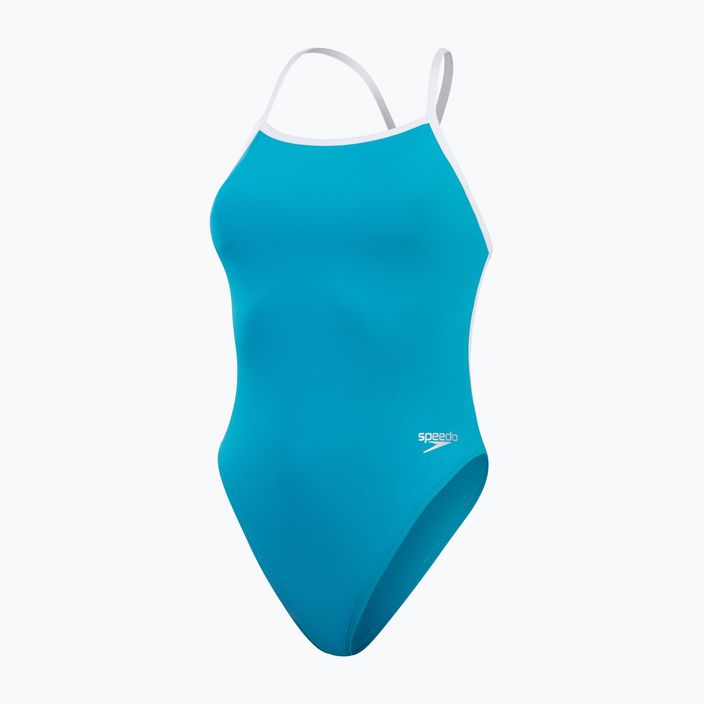 Speedo Solid Vback Bolt/Weiß Damen Badeanzug einteilig 2
