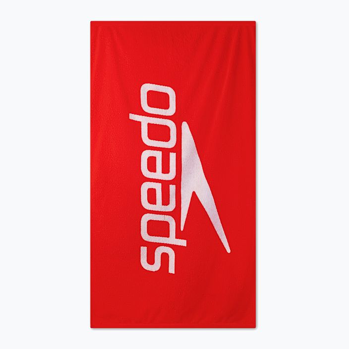 Speedo Logo Handtuch gefüttert rot/weiß