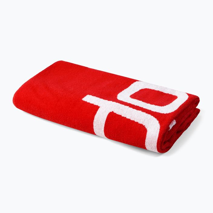 Speedo Logo Handtuch gefüttert rot/weiß 2