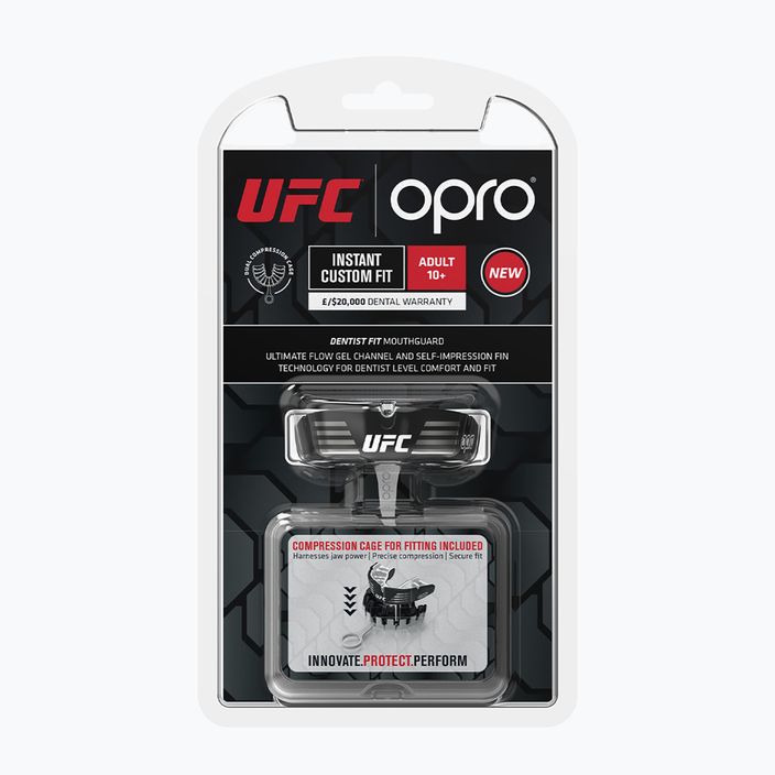 Opro UFC Instant Custom Fit Kieferschützer schwarz und weiß 8496-CUSTOM 2