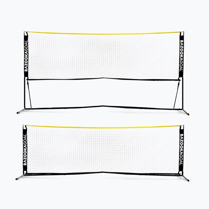 Bazookagoal Fußball Tennisnetz 300 x 100/150 cm schwarz 3267