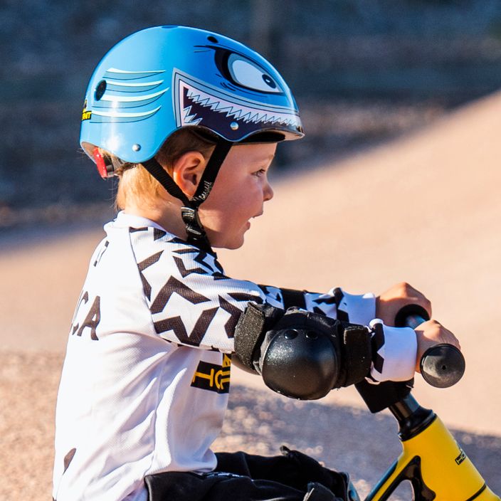 Hornit Shark blauer Kinderfahrradhelm 10