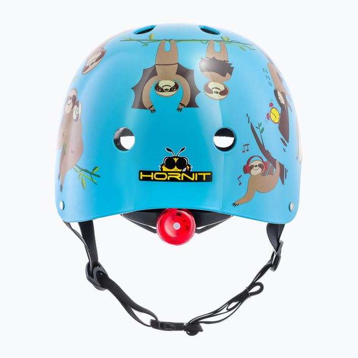 Hornit Faultier blau/braun Kinderfahrradhelm 3