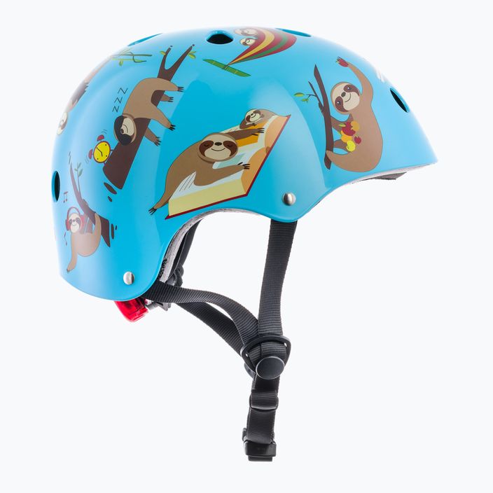 Hornit Faultier blau/braun Kinderfahrradhelm 4