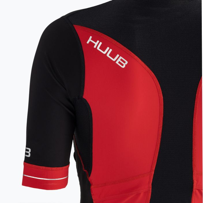 Triathlonanzug Herren HUUB Race Long Course Tri Suit schwarz-rot RCLCS 6