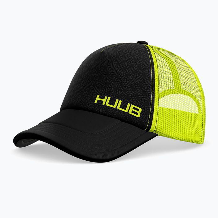 Mütze HUUB Running Baseball schwarz-gelb A2-RBCY 5