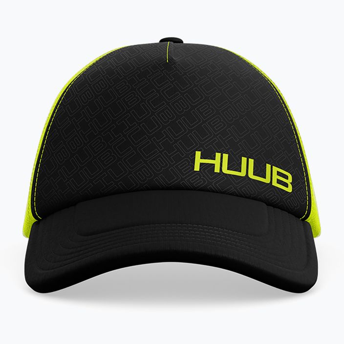 Mütze HUUB Running Baseball schwarz-gelb A2-RBCY 6