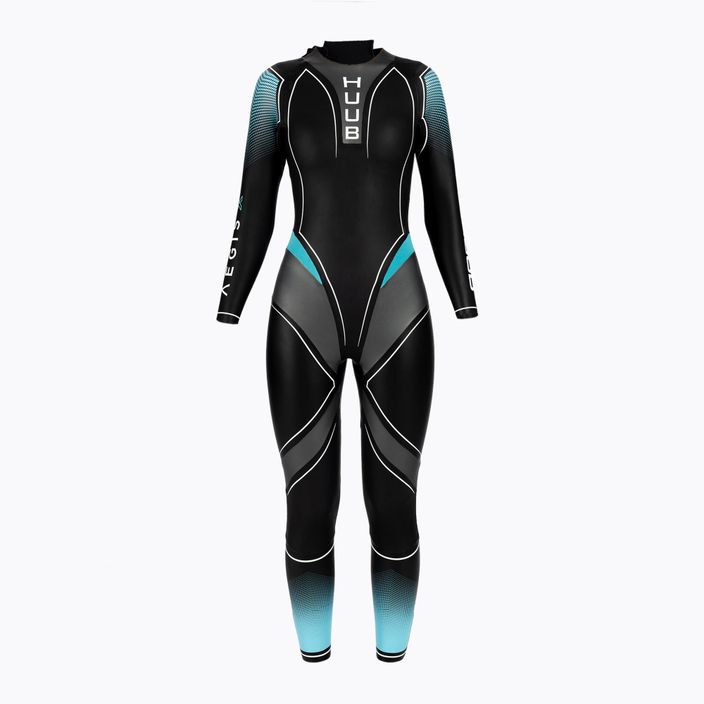 Triathlon neoprenanzug Damen HUUB Aegis X 3:3 schwarz-blau AEGX33W