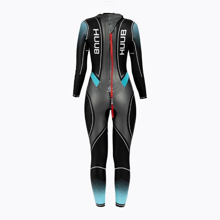 Triathlon neoprenanzug Damen HUUB Aegis X 3:3 schwarz-blau AEGX33W 2