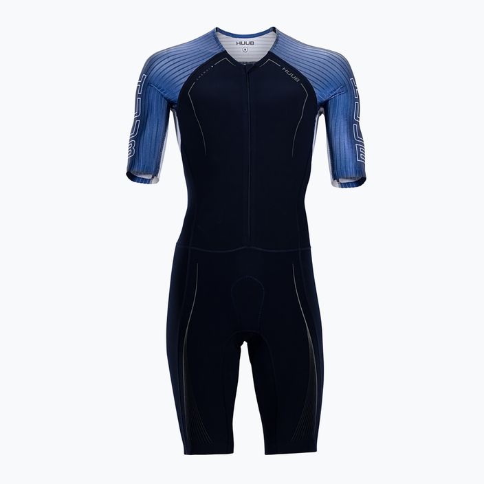 Triathlonanzug Herren HUUB Anemoi Aero + Flatlock schwarz-blau ANEPF 8
