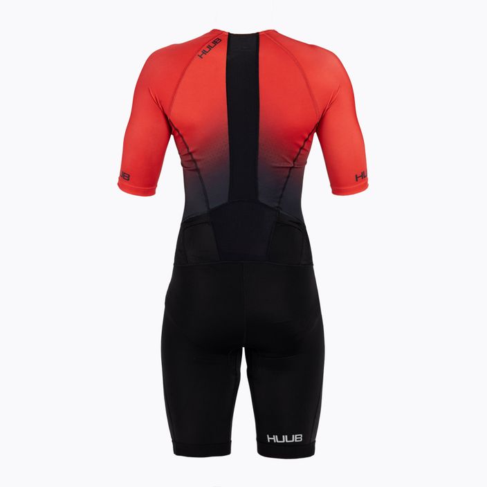 Triathlonanzug Herren HUUB Commit Long Course Suit schwarz-rot COMLCS 2