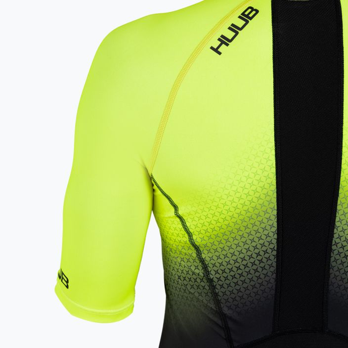 Triathlonanzug Herren HUUB Commit Long Course Suit schwarz-gelb COMLCSFY 5