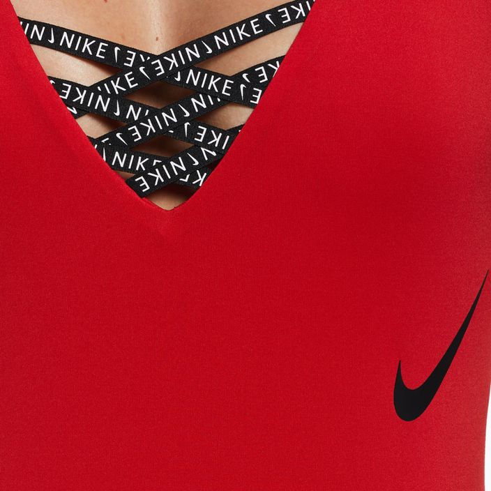 Nike Sneakerkini U-Back einteiliger Badeanzug für Damen rot NESSC254-614 7