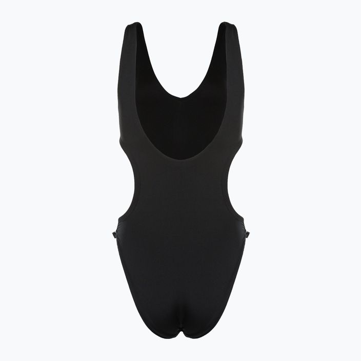 Nike Wild Damen einteiliger Badeanzug schwarz und weiß NESSD255-001 2