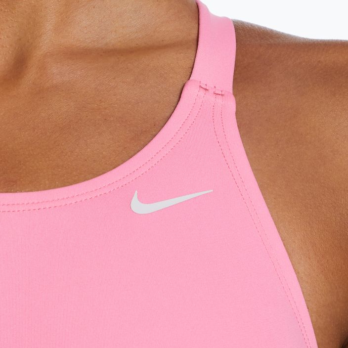 Nike Hydrastrong Solid Fastback einteiliger Badeanzug für Damen, rosa NESSA001-660 6