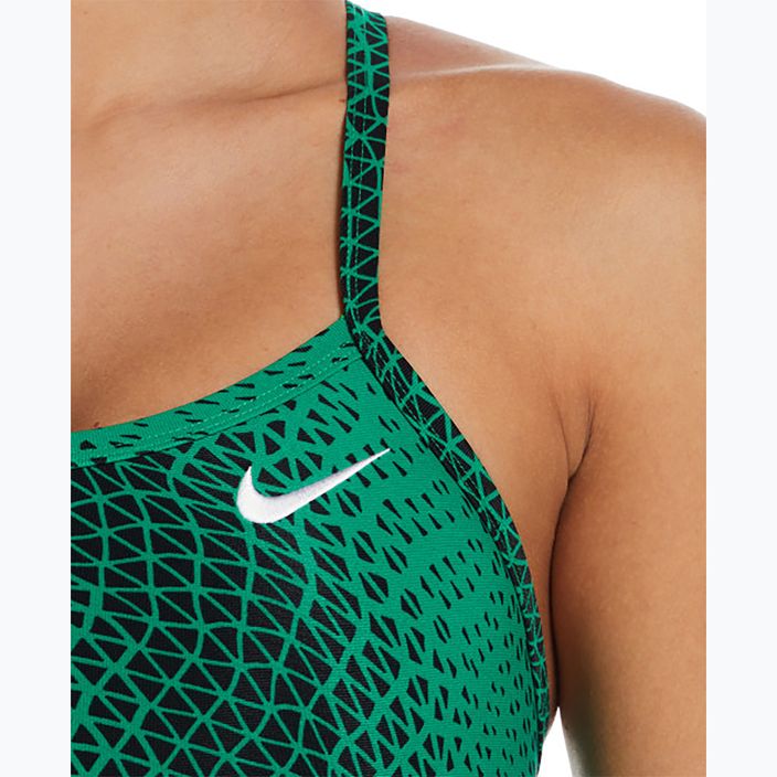 Nike Hydrastrong Delta Racerback Court Green Damen Badeanzug einteilig 6