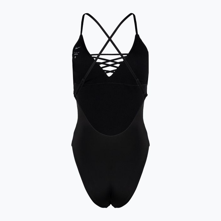 Einteiliger Damen-Badeanzug Nike Sneakerkini 2.0 Croccback schwarz 2