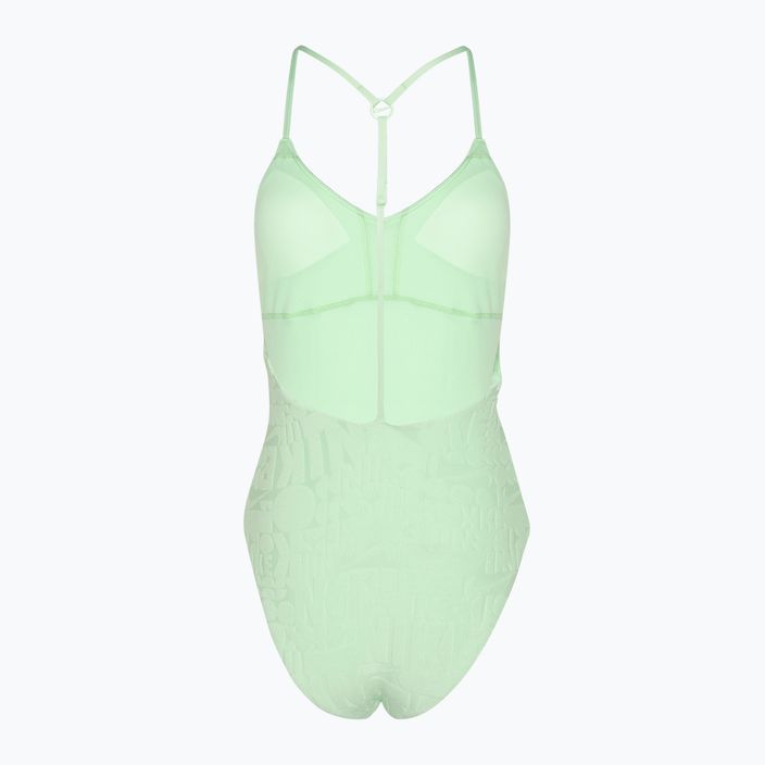 Einteiliger Badeanzug für Frauen Nike Retro Flow Terry vapor green 2
