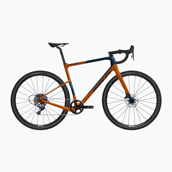 Ridley Kanzo Adventure Schotter Fahrrad orange und blau SBIKADRID039