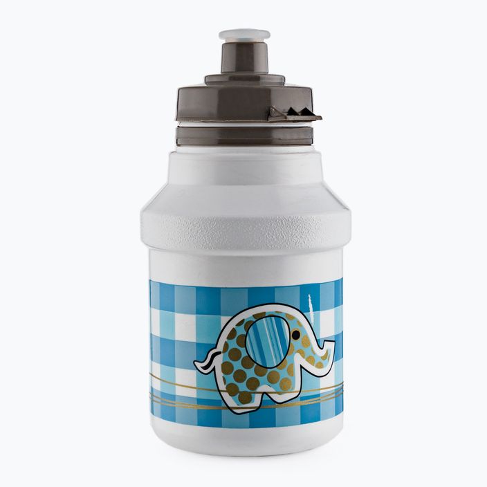 POLISPORT Kinderfahrrad Flasche mit Korb Elefant weiß und blau 8644200105
