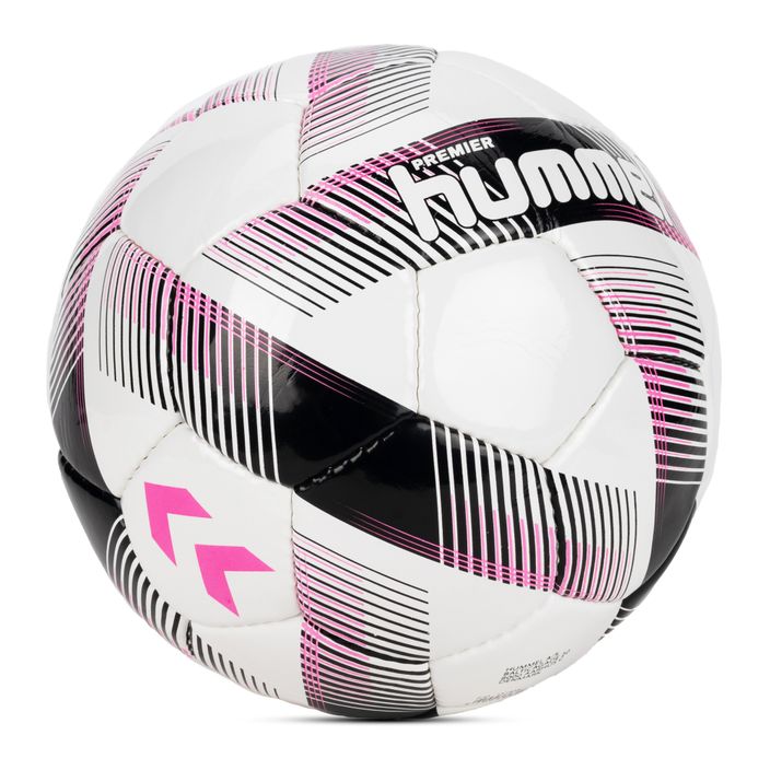 Hummel Premier FB Fußball weiß/schwarz/rosa Größe 5 2