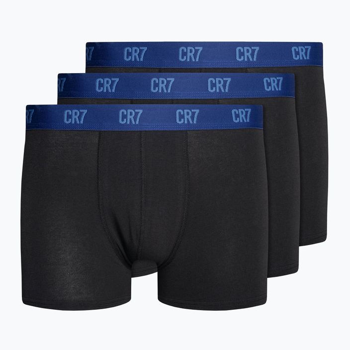 Men's CR7 Basic Trunk Boxershorts 3 Paar schwarz/blau