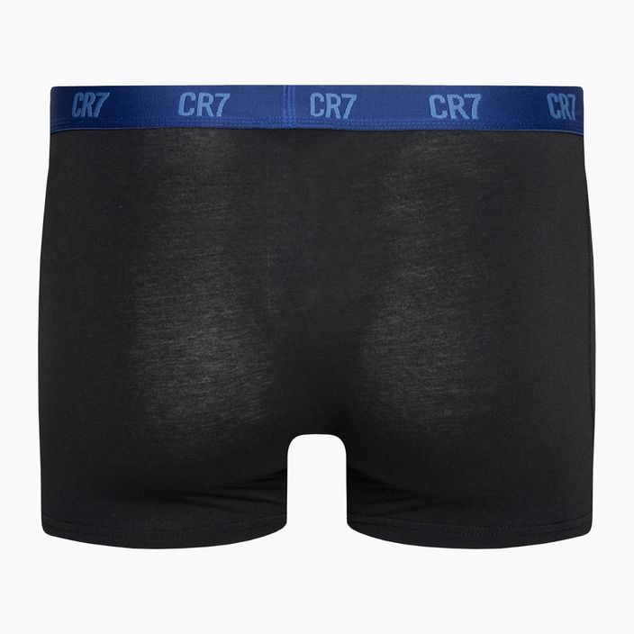 Men's CR7 Basic Trunk Boxershorts 3 Paar schwarz/blau 3