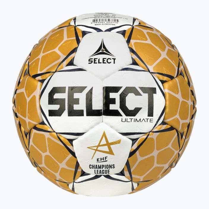SELECT Ultimate LM v23 EHF Official weiß/gold Handball Größe 3 2