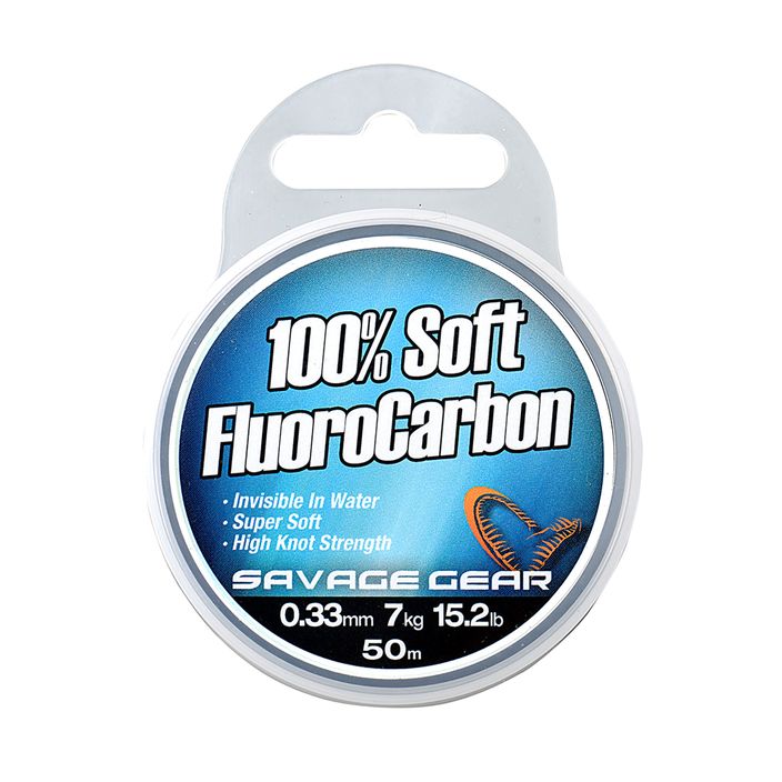 SavageGear Fluorocarbon Schnur Soft transparent 54852 2