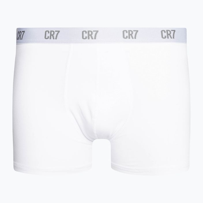 Men's CR7 Basic Trunk Boxershorts 3 Paar weiß/grau melange/schwarz 2