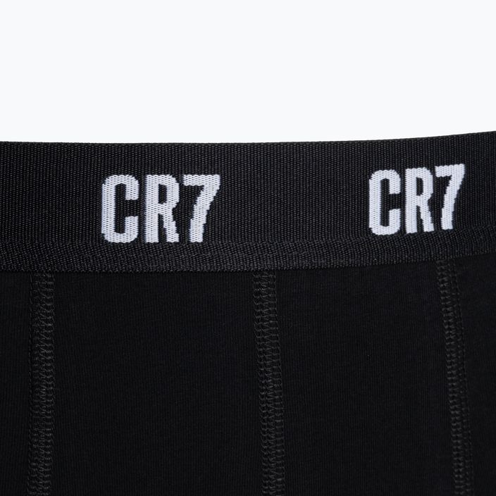 Men's CR7 Basic Trunk Boxershorts 3 Paar weiß/grau melange/schwarz 9