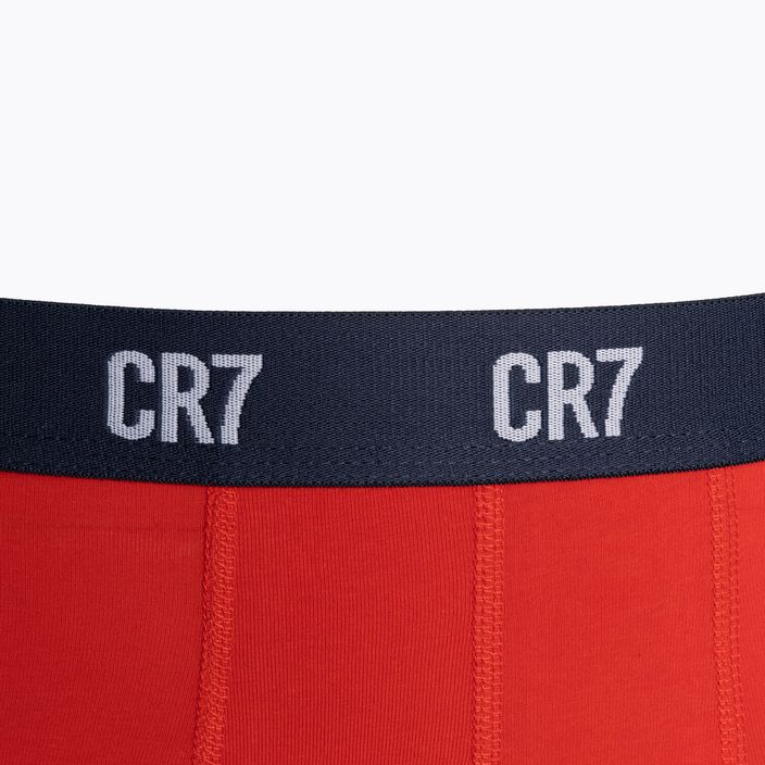 Herren CR7 Basic Trunk Boxershorts 3 Paar grau melange/rot/navy 7