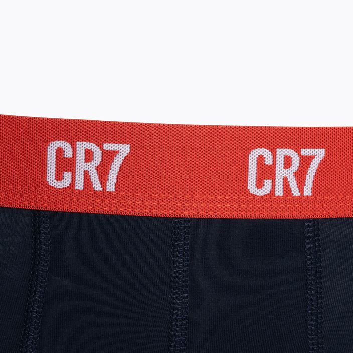 Herren CR7 Basic Trunk Boxershorts 3 Paar grau melange/rot/navy 10