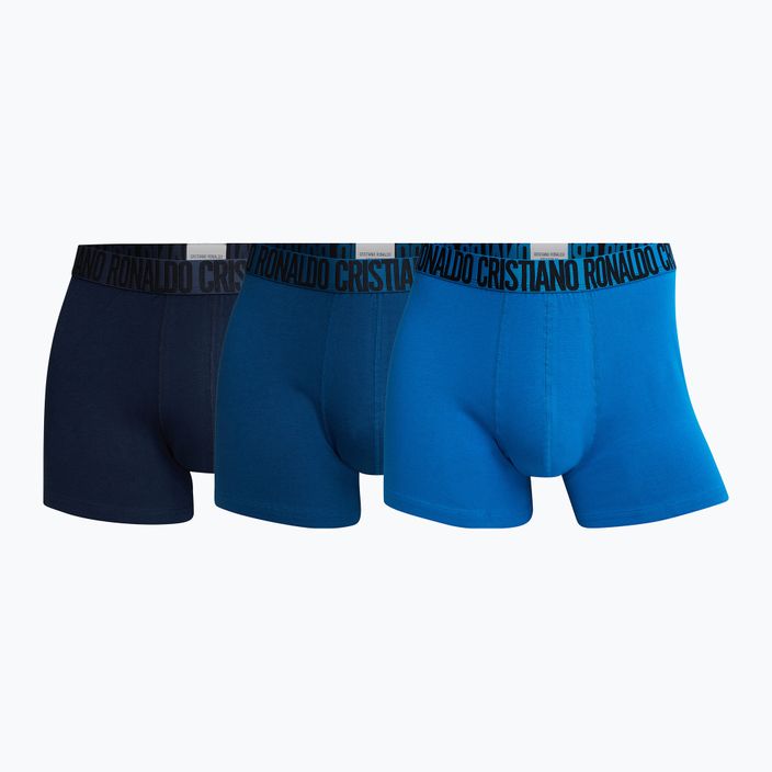 Herren CR7 Basic Trunk Boxershorts 3 Paar blau/navy