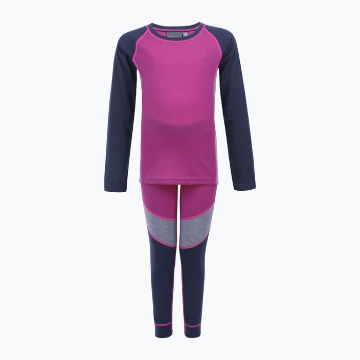 Damen Thermounterwäsche Color Kids Ski Underwear Colorblock rosa-schwarz 74777.5885 7
