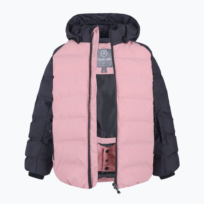 Skijacke Kinder Color Kids Ski Jacket Quilted AF 1. rosa-schwarz 74694 2