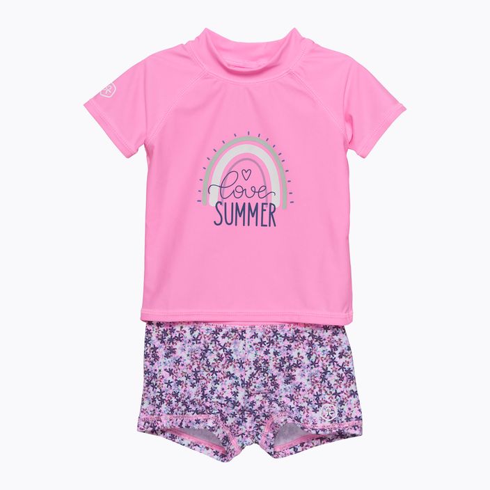 T-Shirt + Badeshorts Color Kids Set rosa CO7200895708